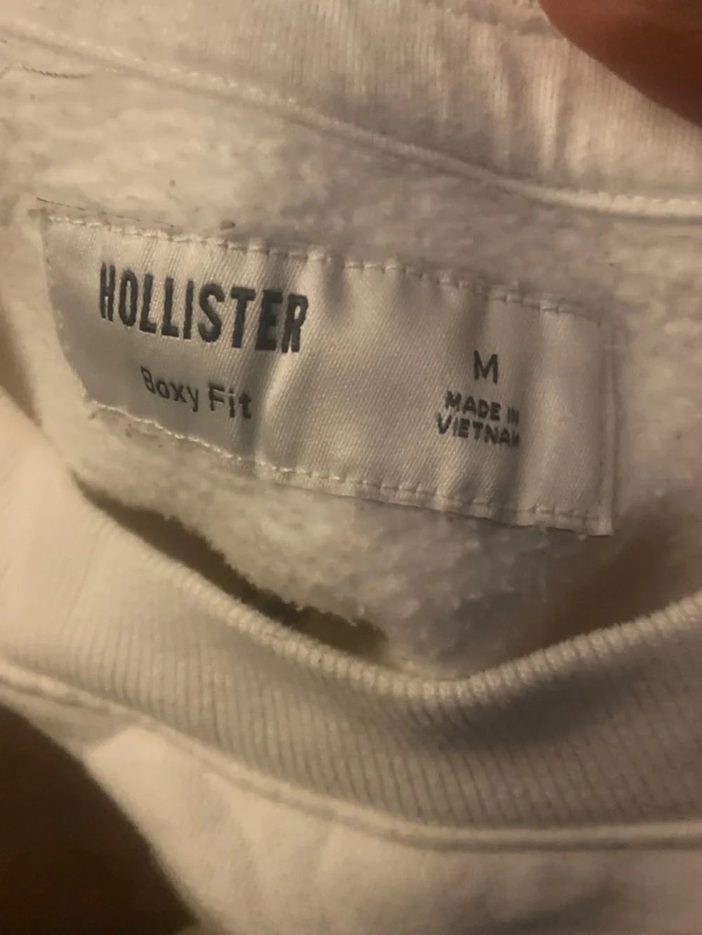 Hollister white crewneck